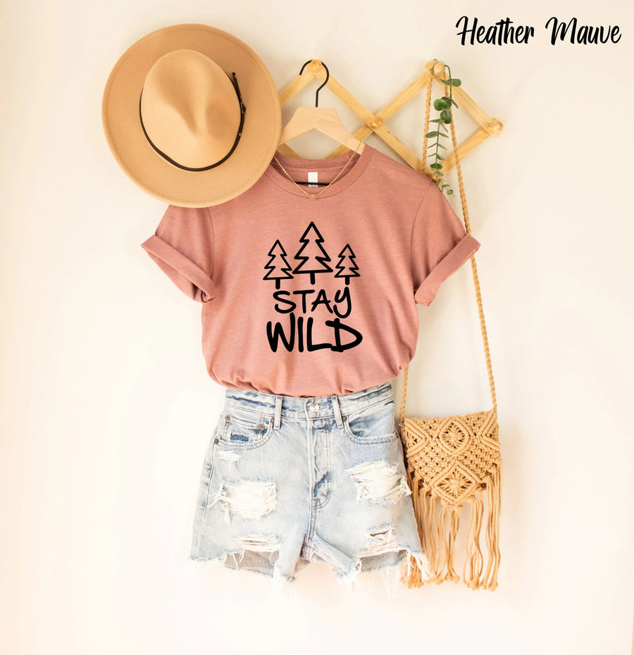 Stay Wild Shirt, Forest Shirt, Tree Shirt