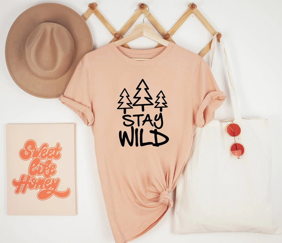 Stay Wild Shirt, Forest Shirt, Tree Shirt