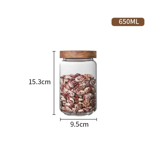 Glass Airtight Kitchen Storage Jar